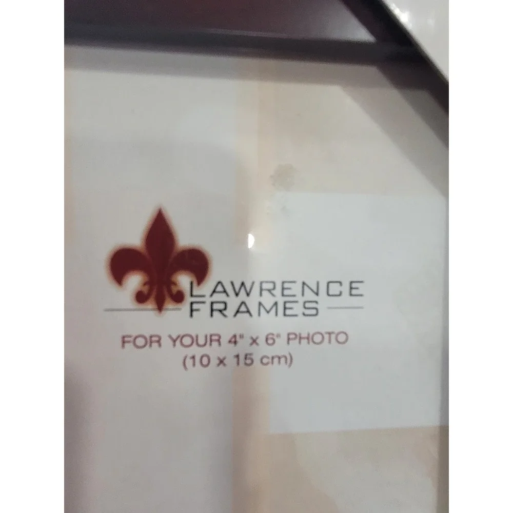 Lawrence Frames Triple Photo Frame Dark Wood Finish for 4x6 Photos #HH - Picture 4 of 4
